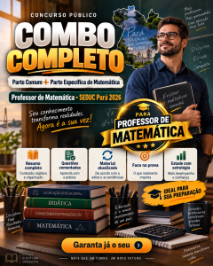 Capa de Combo Completo Concurso Público SEDUC PA — Professor de Matemática