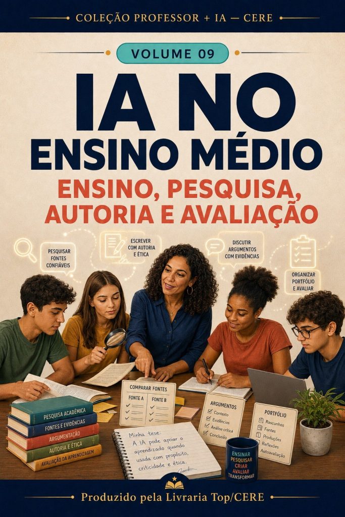 Capa do material IA no Ensino Médio